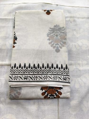 Pedalloom Block Printed Cotton Sarees